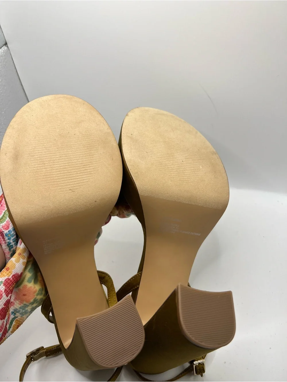 Steve Madden olive Platform Block Heel Sandals